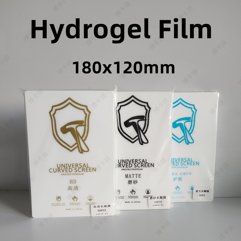 Screen Protector Cutter - 50 Stück HD-Hydrogel-Folie für alle Handys,