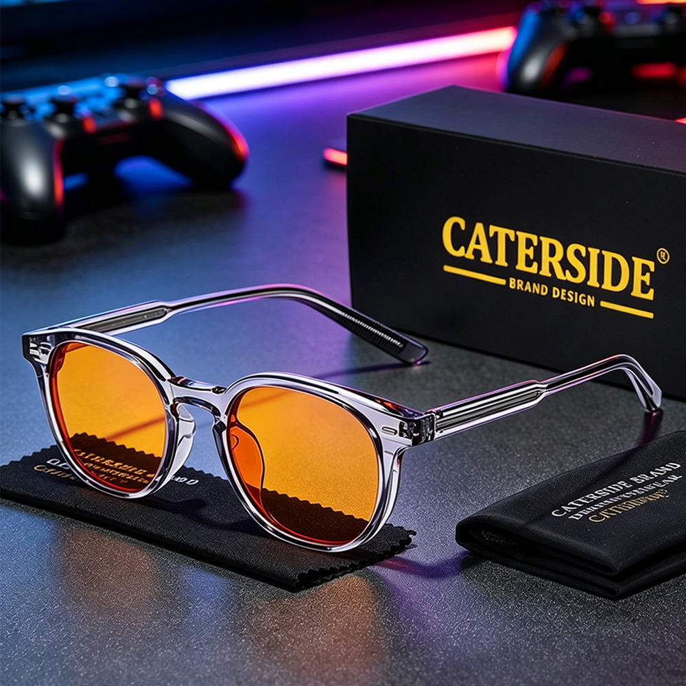 Anti Blue Light Film - CATERSIDE Modische Herren-Spielbrille 99% Blaulichtfilter Brille
