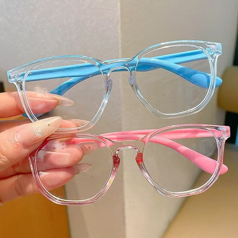 Anti Blue Light Film - Anti-Blaulicht-Kinderbrille, quadratisch, für Jungen und Mädchen,