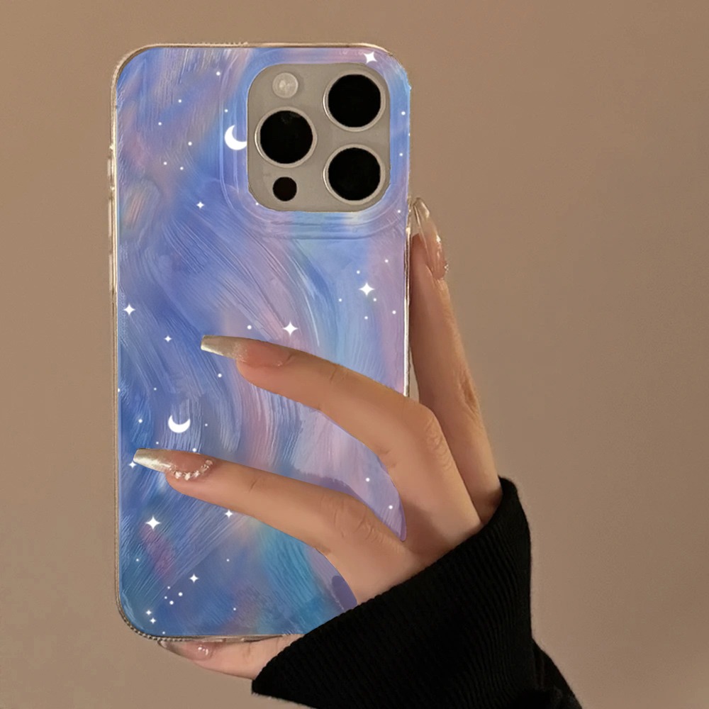 Samsung Galaxy A55 - Modische Glitzer-Sternen-Gradienten-Hartschalenhülle für Samsung Galaxy S26