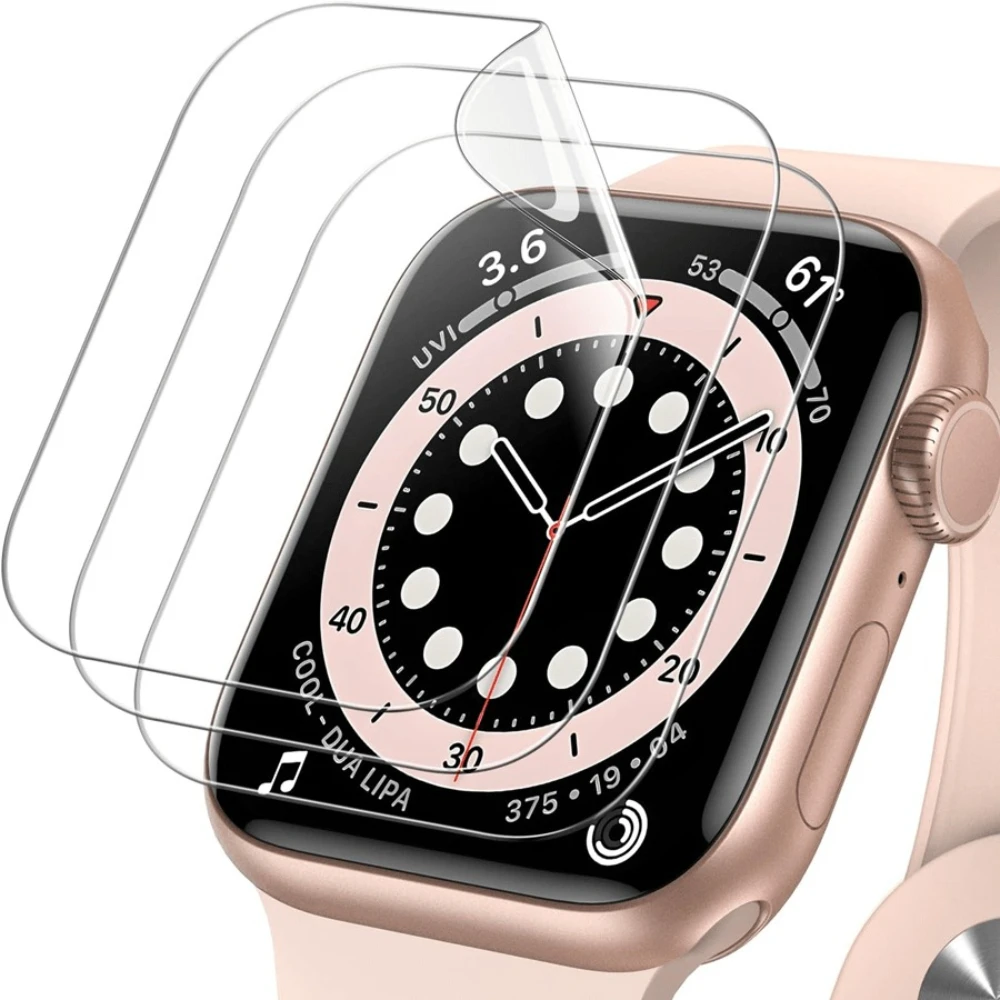 Hydrogel Screen Protector - 3 Stück Hydrogel-Folie für Apple Watch