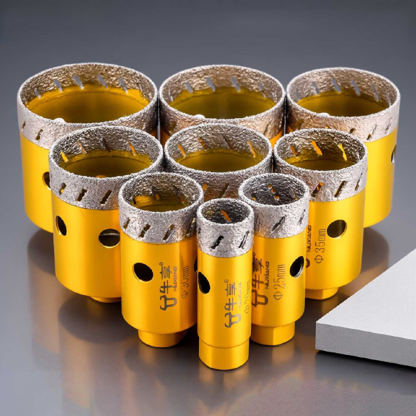 Screen Protector Cutter - Diamant-Bohrer für Winkelschleifer, Fliesenlochsäge für Trockenschnitt