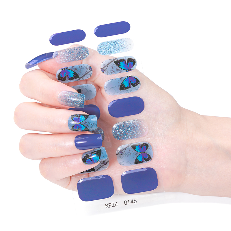16 Tipps glitzernde, halbgehär – Full Cover Adhesive Bewertung und Preis