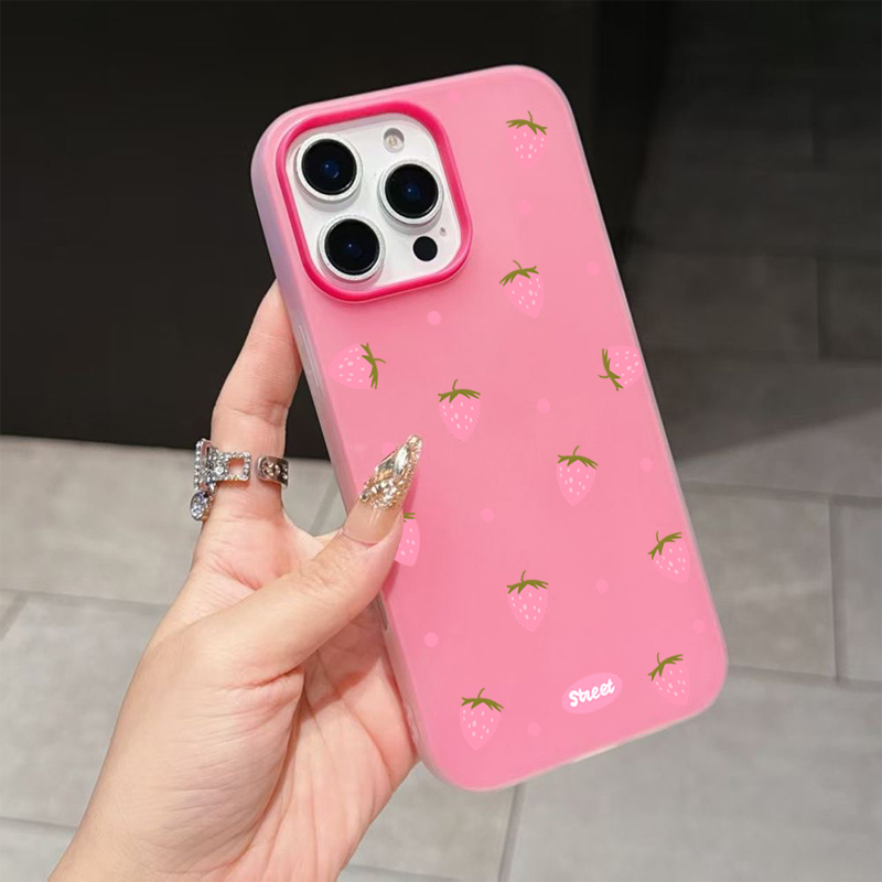 Süße rosa Handyhülle mit Erdbe – Xiaomi Redmi Note 13 Bewertung und Preis